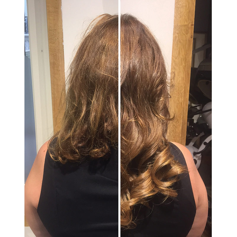 Avant / Apres Extensions cheveux